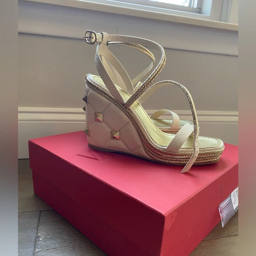 Womens Valentino Espadrillas Wedges - Picture 6 of 8
